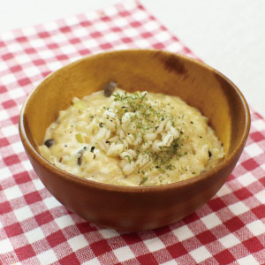 もち麦の豆乳チーズリゾット
