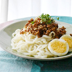 もち麦入りドライカレーうどん